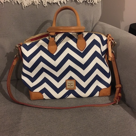 dooney and bourke chevron satchel
